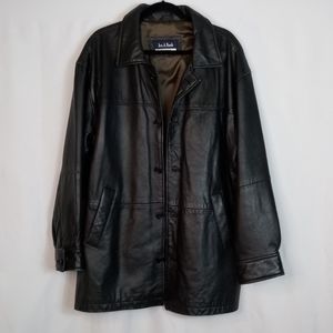 Men's Jos A. Bank Black Leather Jacket